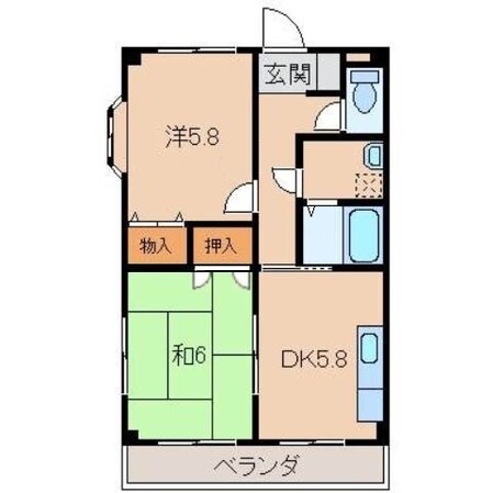 セレナ中島の物件間取画像